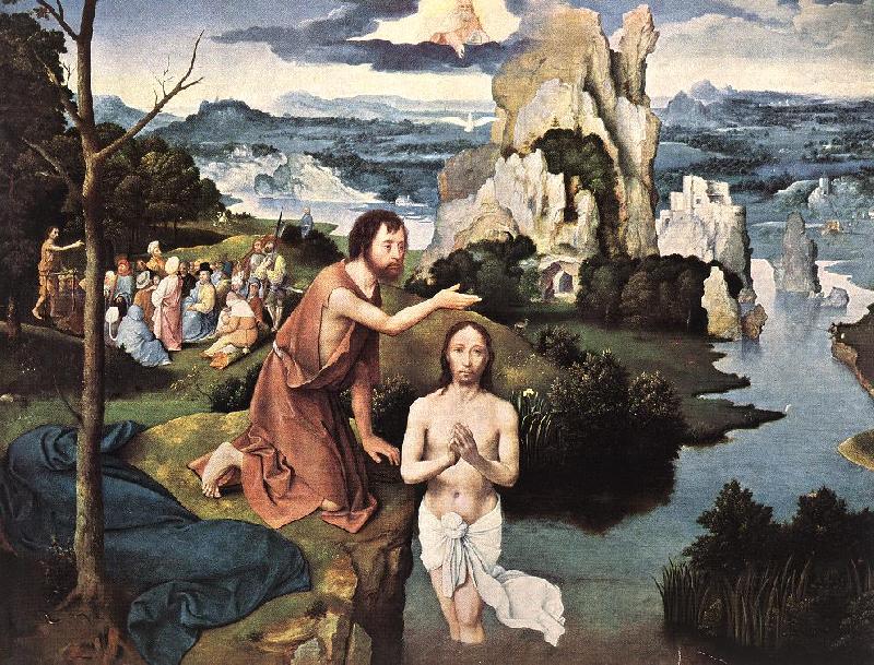PATENIER, Joachim Baptism of Christ af Sweden oil painting art